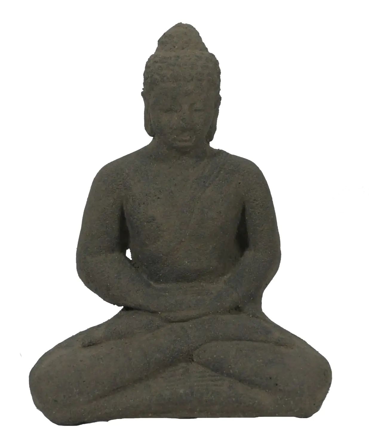  Product image 1 of the product “Seated Buddha Borobudur, 18cm high, cast lava stone, antique finish ”